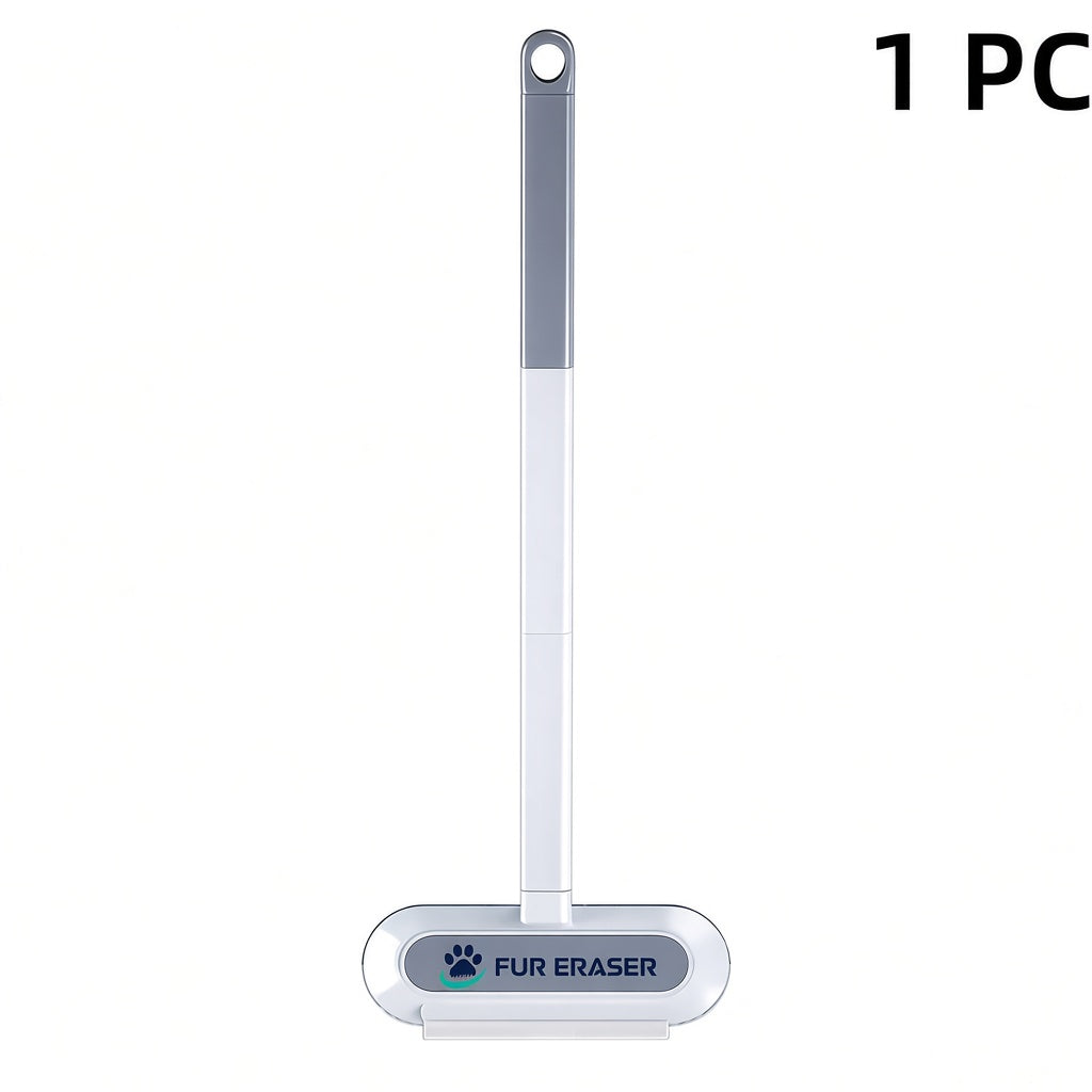 Upgraded Reusable Pet Hair Remover Brush - Universal, Compact and Lightweight Zero Waste Eco-Conscious Single Item with Extra-Long Handle, Flexible Bristles, Washable No Damage Undercoat Pickup for Dog/Cat Fur on Furniture, Car Seats