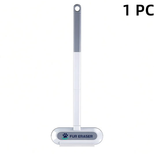 Upgraded Reusable Pet Hair Remover Brush - Universal, Compact and Lightweight Zero Waste Eco-Conscious Single Item with Extra-Long Handle, Flexible Bristles, Washable No Damage Undercoat Pickup for Dog/Cat Fur on Furniture, Car Seats