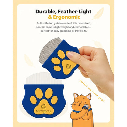 PETHROOM Easy Facial Comb for Cats and Dogs Pets Eye Comb