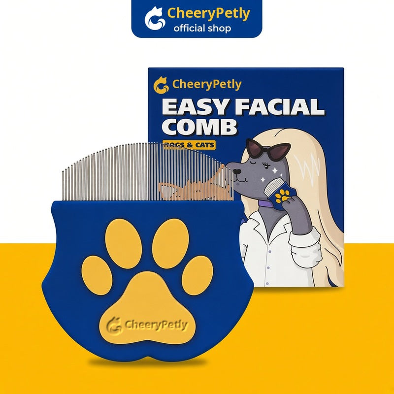 PETHROOM Easy Facial Comb for Cats and Dogs Pets Eye Comb