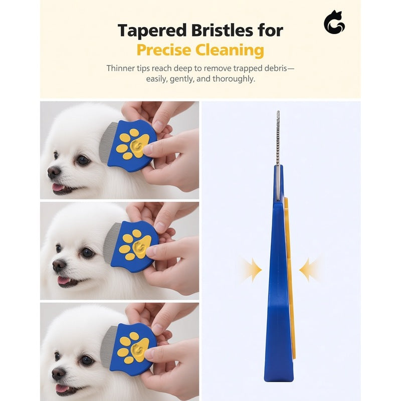 PETHROOM Easy Facial Comb for Cats and Dogs Pets Eye Comb